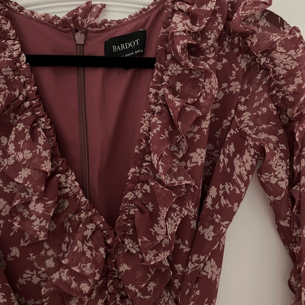 Bardot Ruffle Dress - Picture 3 of 4